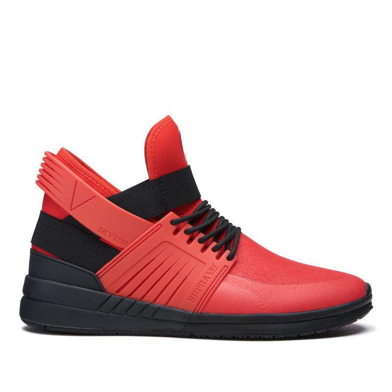 Supra SKYTOP V Sneaker High Damen Rot / Schwarz Sale WKUAD3528